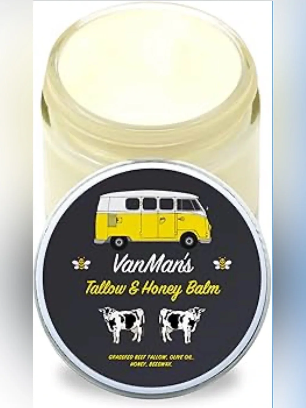 Tallow & Honey Balm – Fragrance-Free – 2 oz